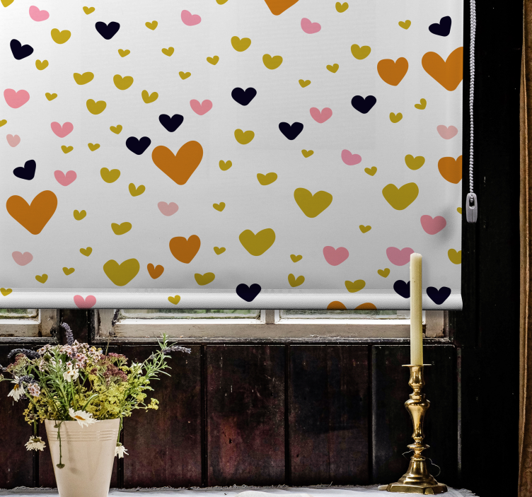 Heart Patterned Shade love blind - TenStickers