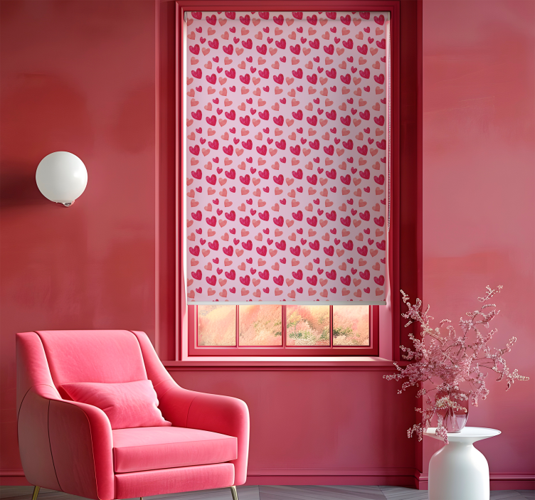 heart pinky pattern Romantic blind - TenStickers
