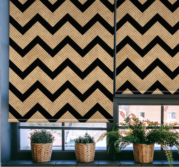 Hollywood-regency zigzag lines Modern blind - TenStickers