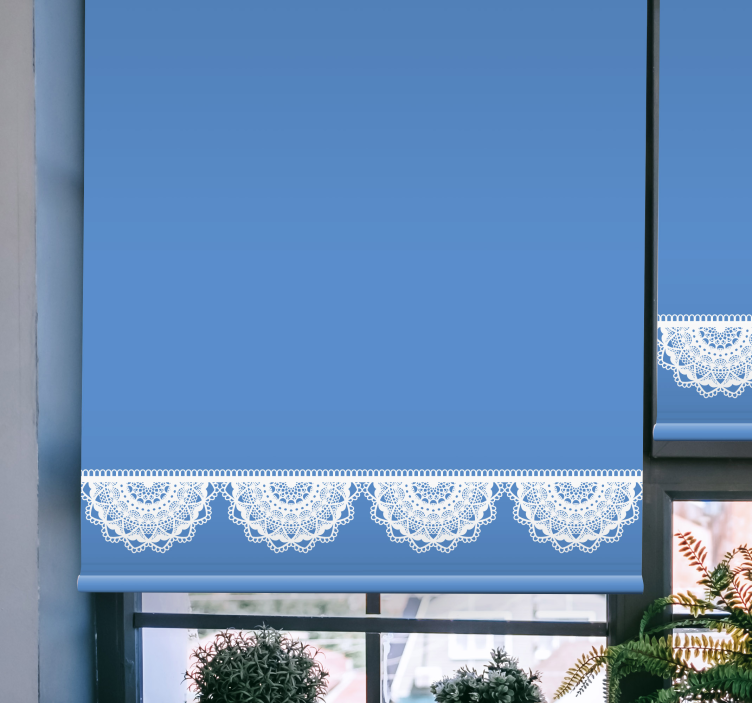 Lace Detail Shade pattern roller blind - TenStickers
