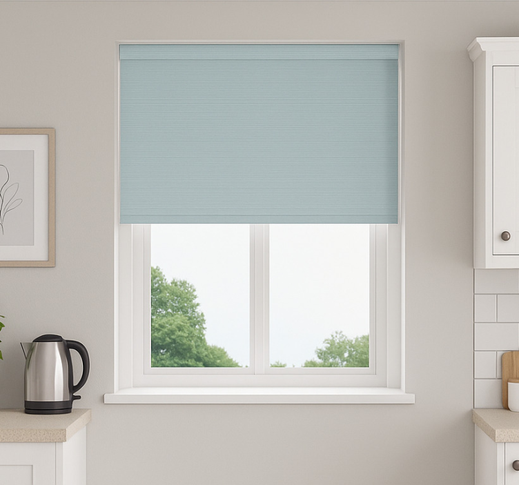 Light sea blue design blind kitchen - TenStickers