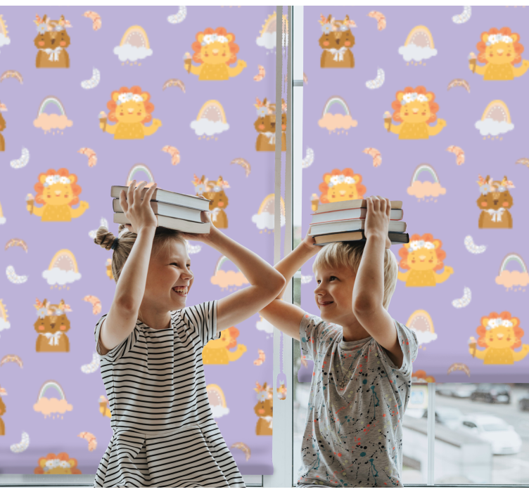 Baby animals and rainbows blind children - TenStickers