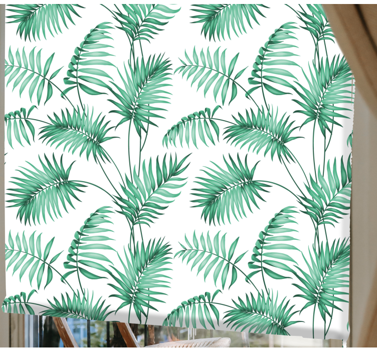 Lush Green Foliage blind flowers and plants - TenStickers
