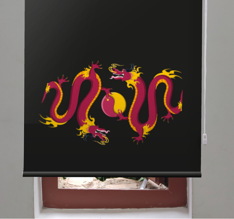 Majestic dragon design animals blind - TenStickers