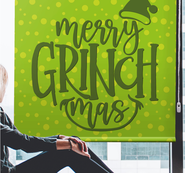 Merry Grinchmas Cheer text blind - TenStickers