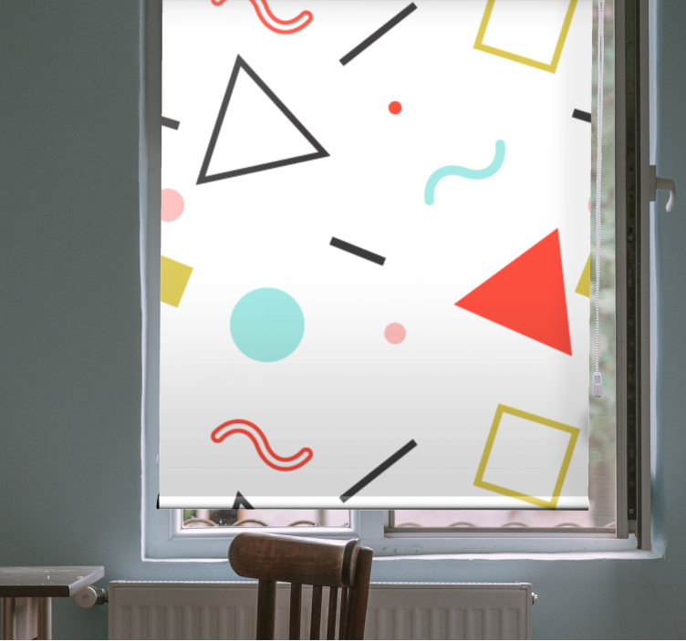Minimalist geometric shapes modern blind - TenStickers
