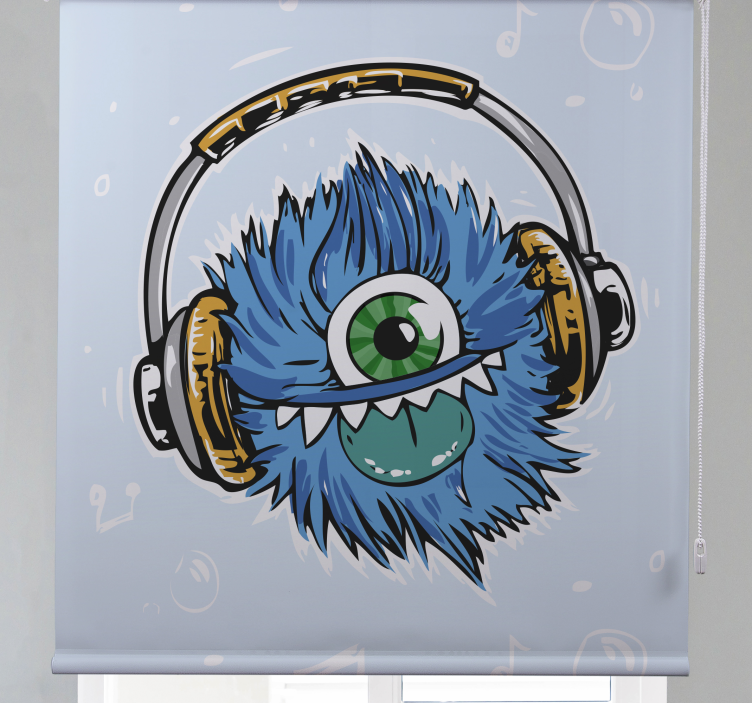 Monster Headphones fun blind - TenStickers
