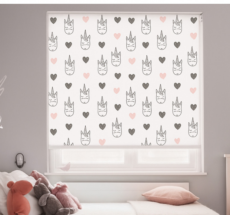 Nordic unicorns pattern blind children - TenStickers