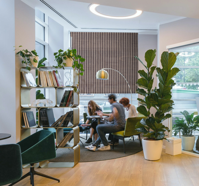 office blind vertical stripes textures  blind - TenStickers