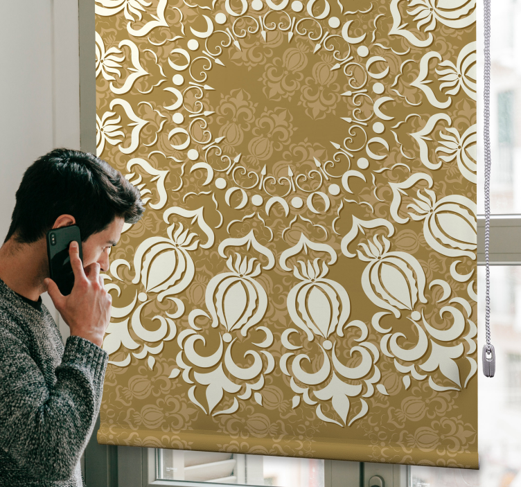 Ornate Damask Design elegant blind - TenStickers