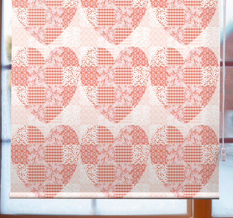 PATCHWORK HEART PATTERN love blind - TenStickers