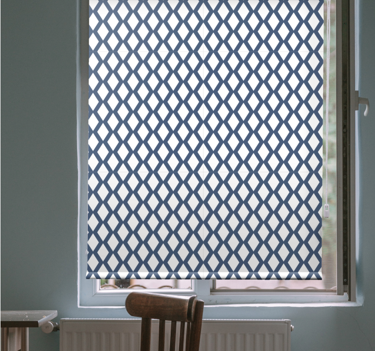 Pattern roller blind geometric lattice design - TenStickers