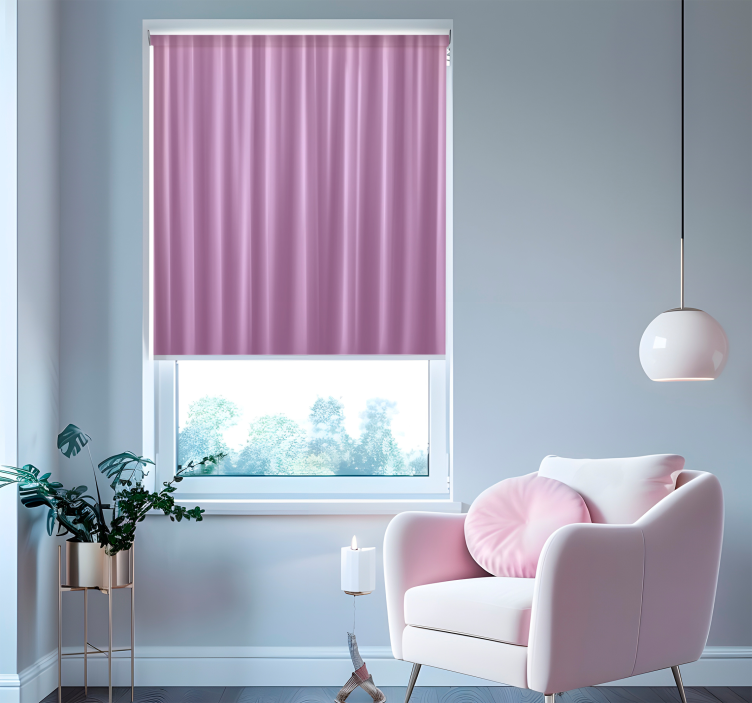 Pink wavy curtains - TenStickers