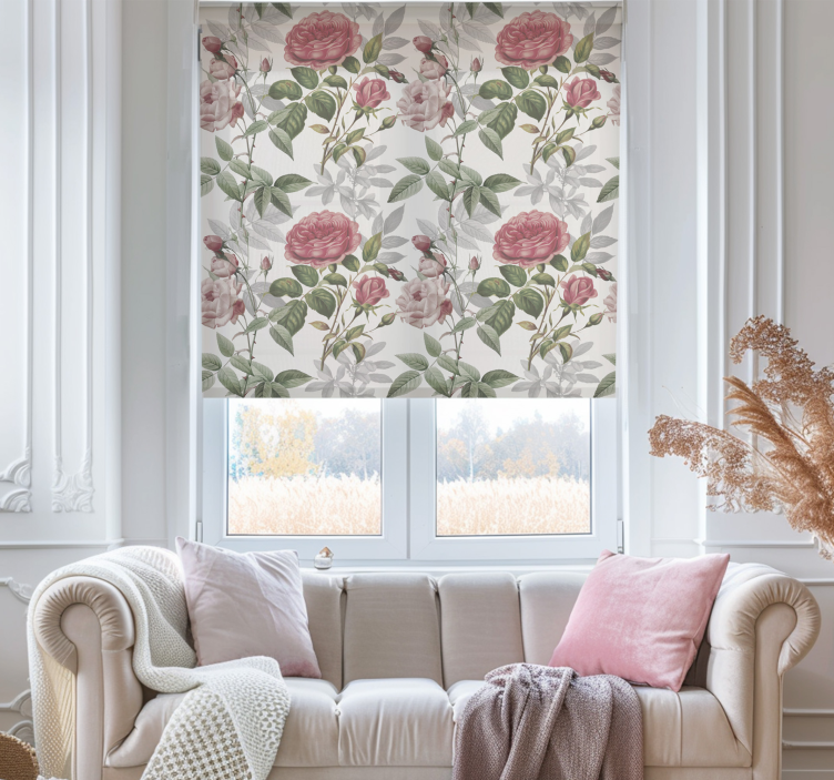rose pattern Flower blind - TenStickers