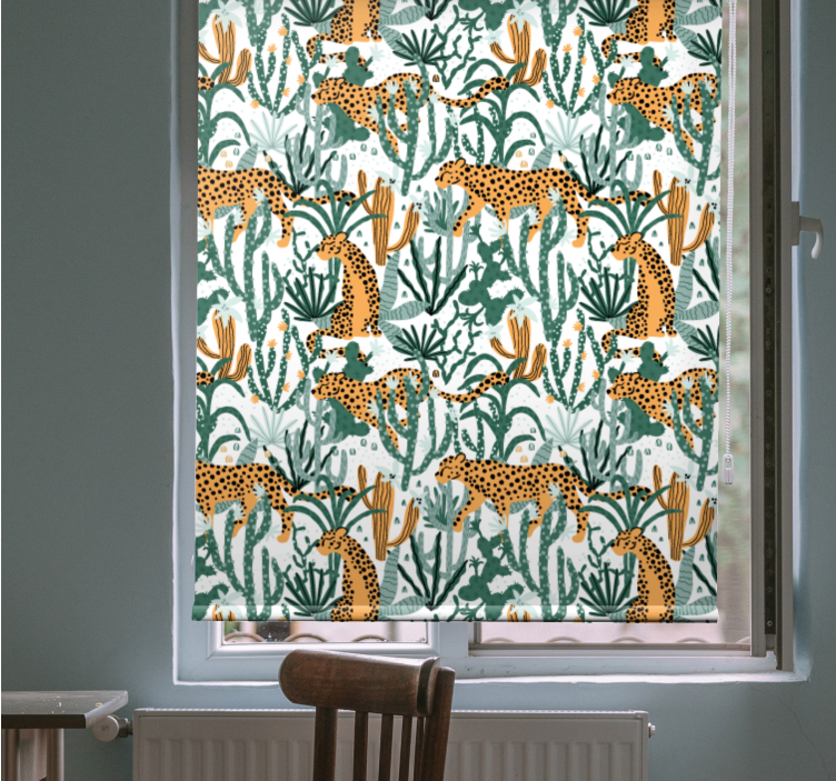 Safari Flora Fauna animals blind - TenStickers