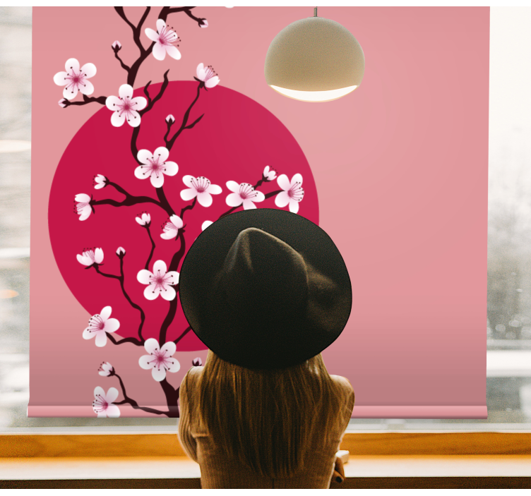 Sakura Blossom Stem blind flowers and plants - TenStickers