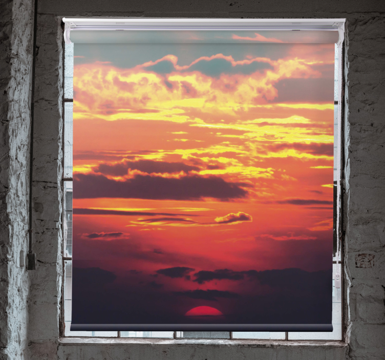 Serene Sunset View cloud roller blind - TenStickers