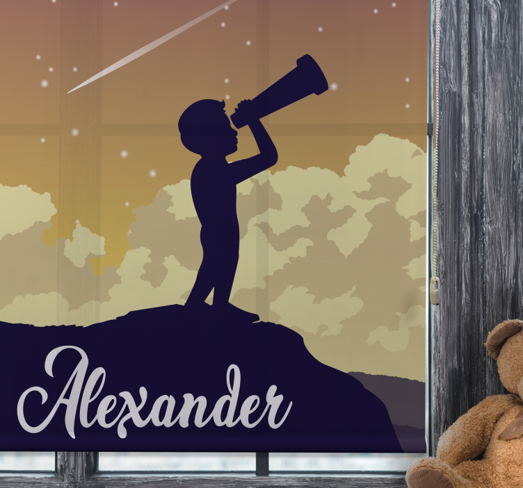 Stargazing Silhouette customised roller blind - TenStickers