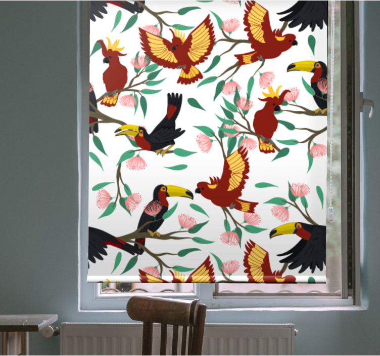 Tropical Bird Patterns animals blind - TenStickers