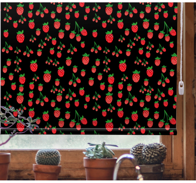 Vibrant Strawberry Patterns blind fruit and vegetables - TenStickers