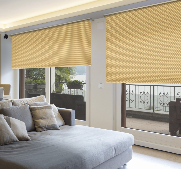 Wicker texture and pattern blind - TenStickers