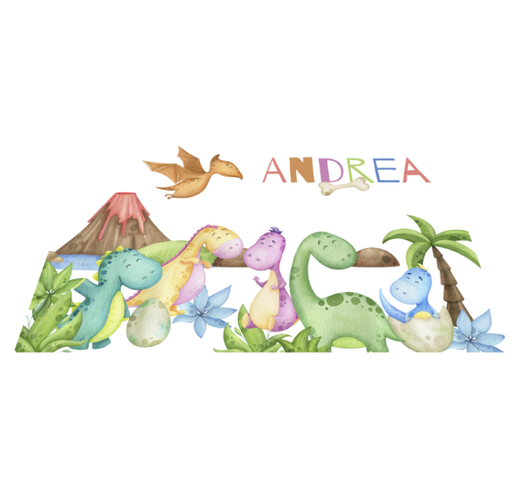 Jurassic scene Personalised placemats - TenStickers