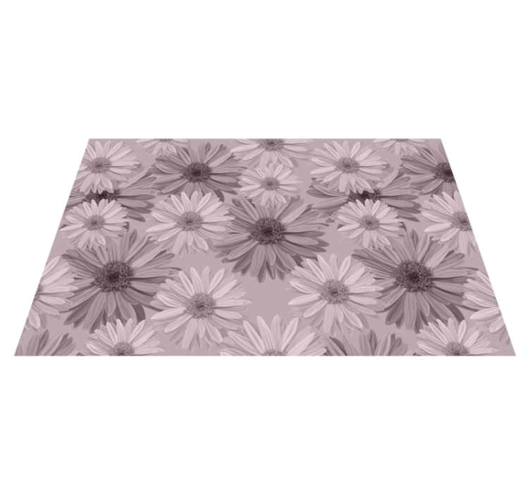 Textured placemats with floral plate design - TenStickers