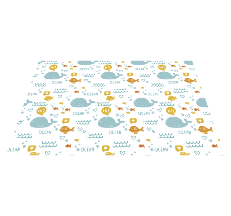 Ocean creatures children placemats - TenStickers
