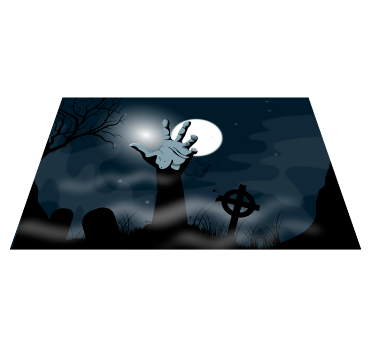 living Dead rectangular vinyl placemats - TenStickers