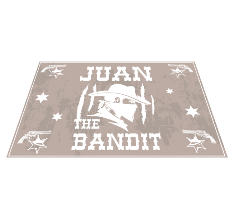 Bandit with name name placemats - TenStickers