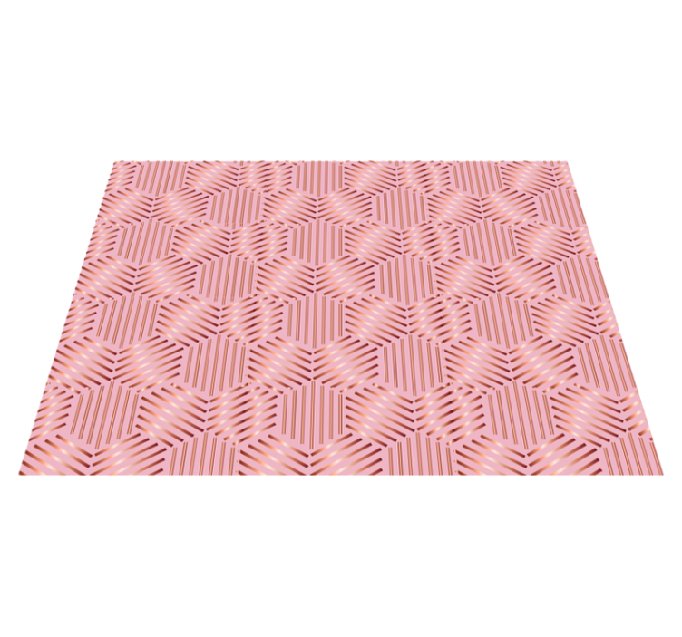 Metalic hexagon  modern placemats - TenStickers