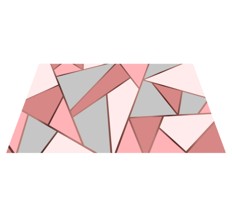 Pink pattern and gold lines original placemats - TenStickers