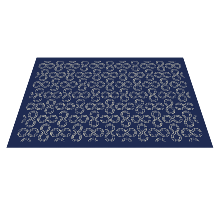 Textured placemats with elegant infinity design - TenStickers