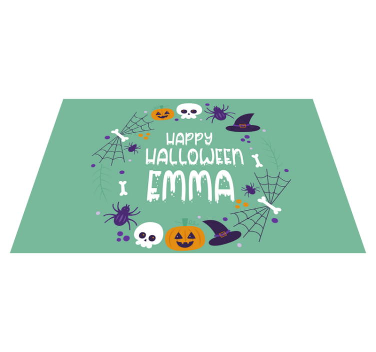 Halloween placemats with spooky themed design - TenStickers