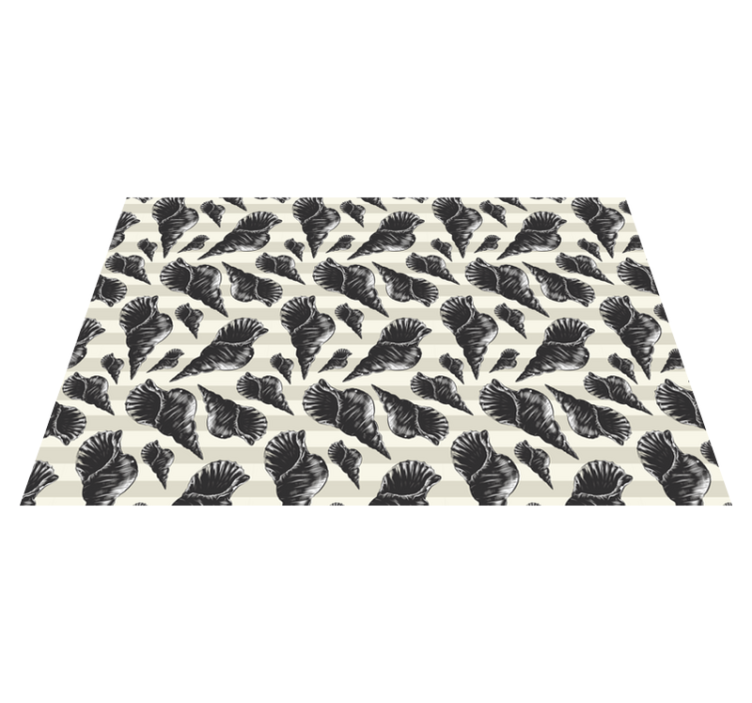 Elegant Shell Motifs modern placemats - TenStickers