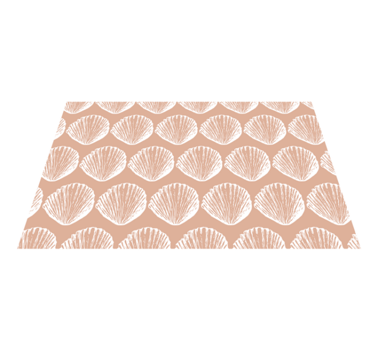 Textured placemats with seashell motif pattern - TenStickers