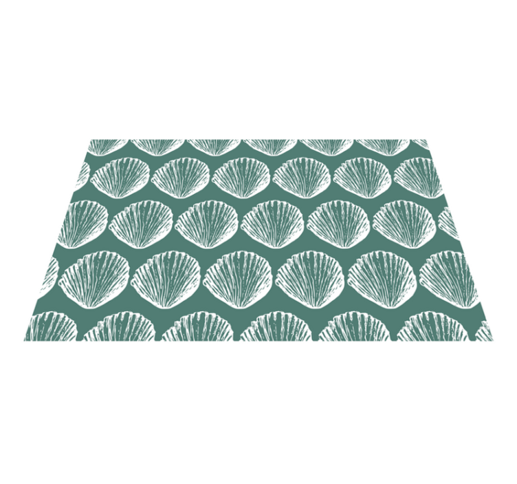Textured placemats shell pattern design - TenStickers