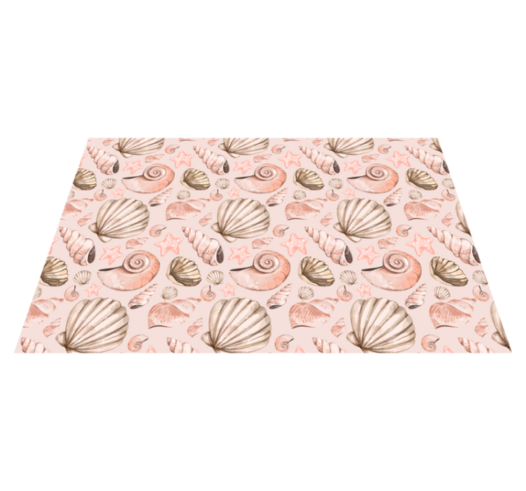 Original placemats with seashell pattern design - TenStickers