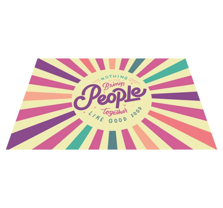 Nothing brings people together quote placemats - TenStickers
