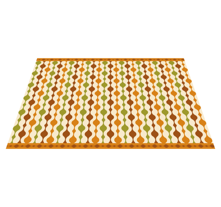 Textured placemats with colorful curvy design - TenStickers