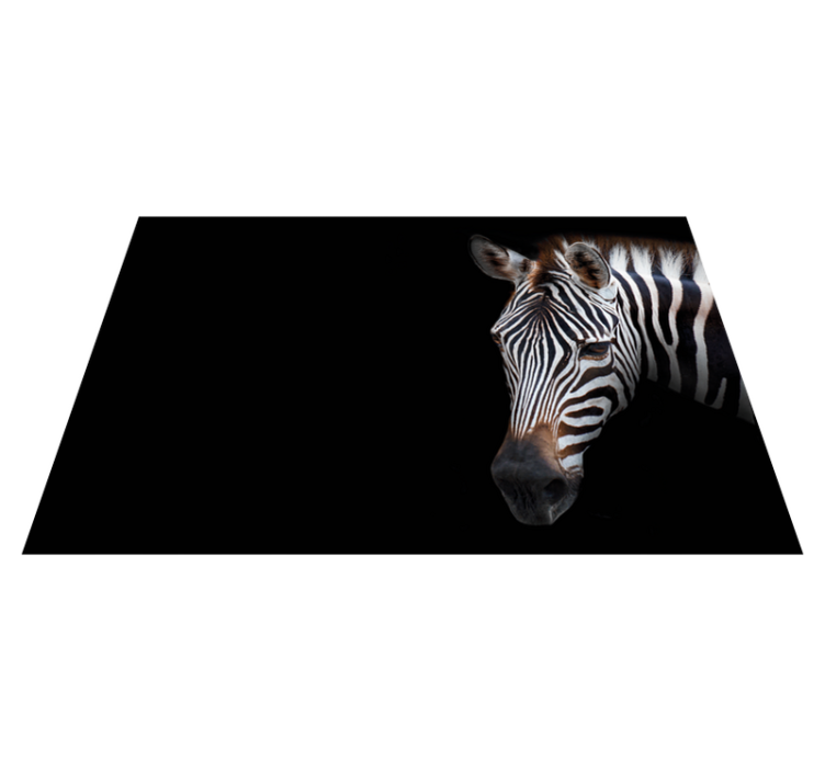 Original placemats zebra head close up - TenStickers