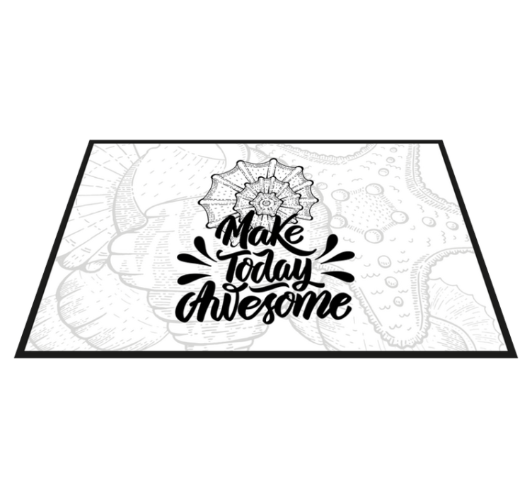 Make today awesome quote placemats - TenStickers