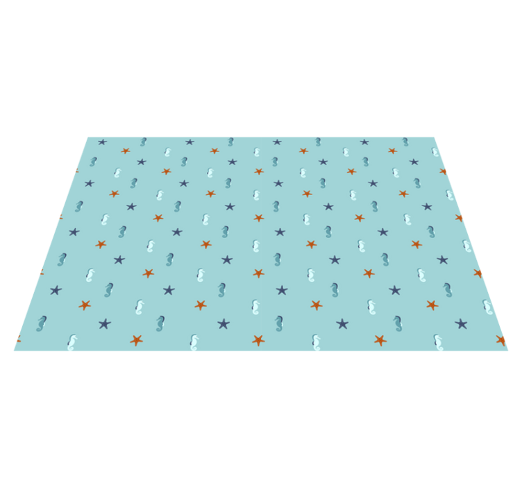 Original placemats seahorse starfish design - TenStickers