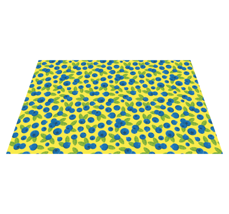 Original placemats colorful blueberry design - TenStickers