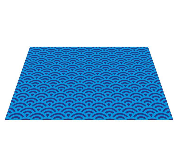 Textured placemats with curved wave design - TenStickers