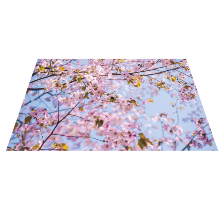 Textured placemats blooming cherry blossom - TenStickers