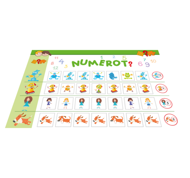 Children placemats colorful learning mat - TenStickers