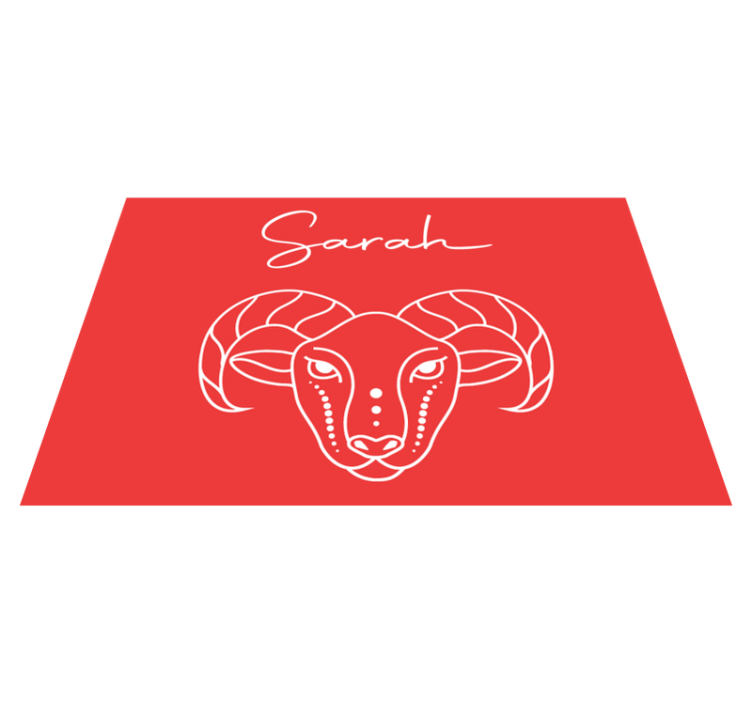 Personalised placemats with stylized ram design - TenStickers