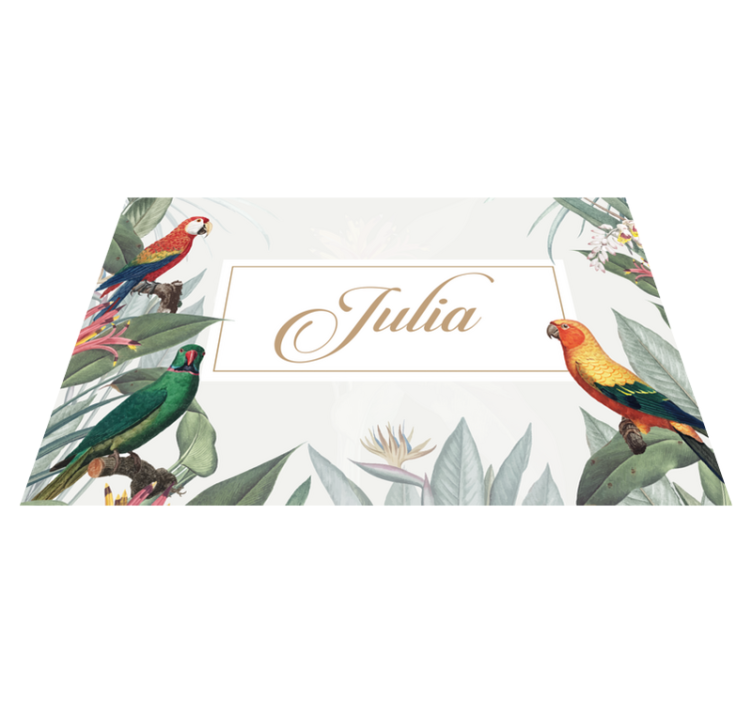 Personalised placemats elegant name settings - TenStickers