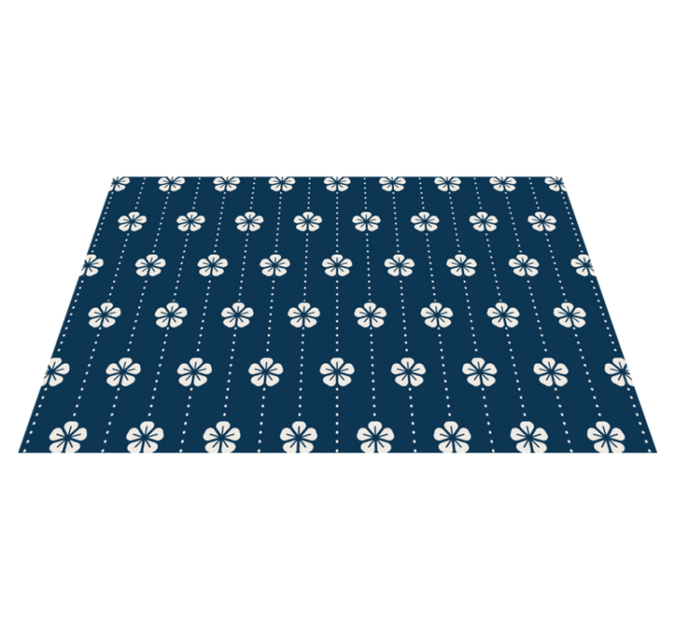 Original placemats floral design tabletop - TenStickers